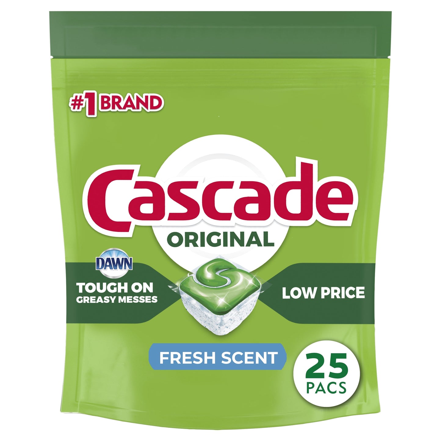 Cascade Original Dishwasher Pods, Actionpacs Dishwasher Detergent Tabs, Fresh Scent, 85 Count