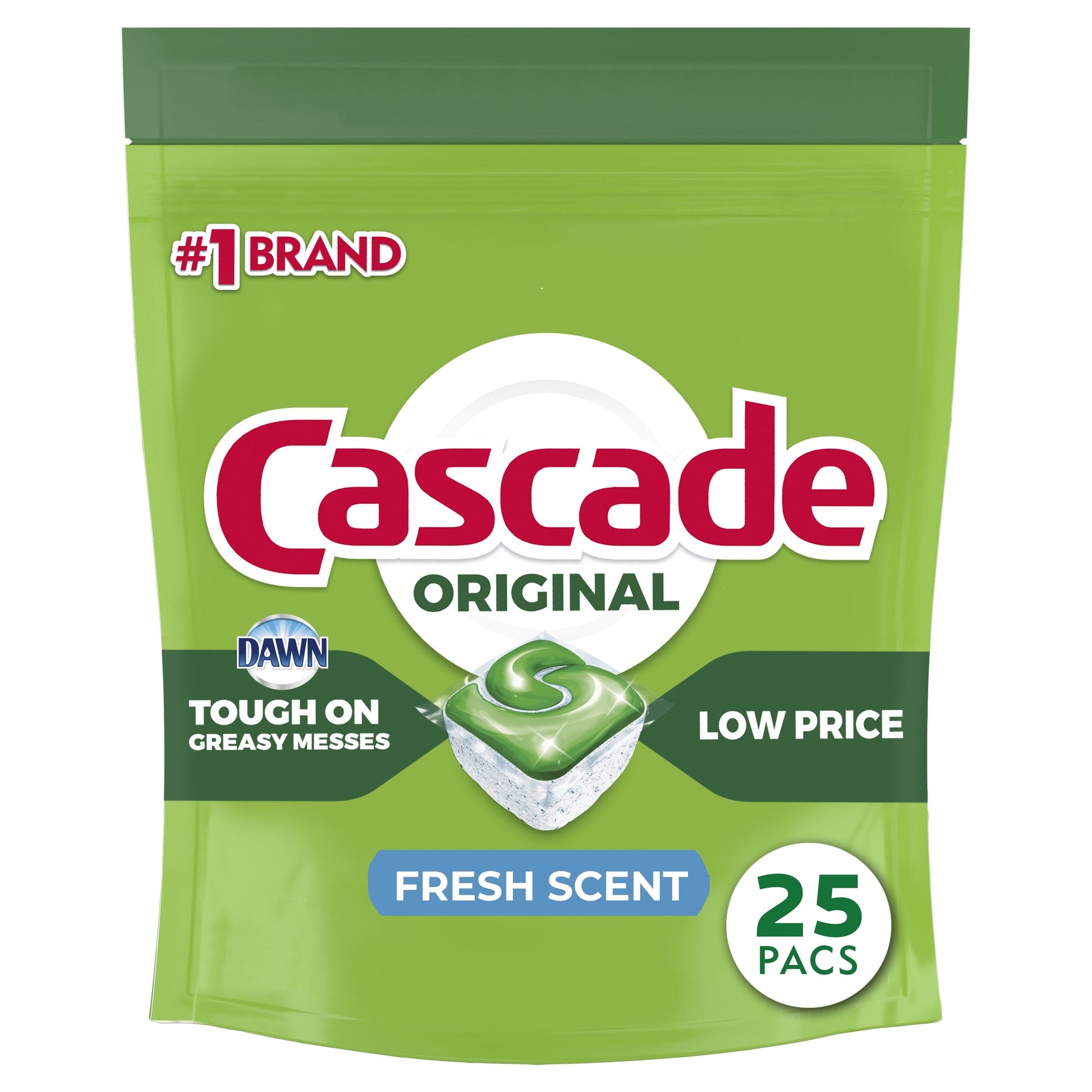 Cascade Original Dishwasher Pods, Actionpacs Dishwasher Detergent Tabs, Fresh Scent, 85 Count