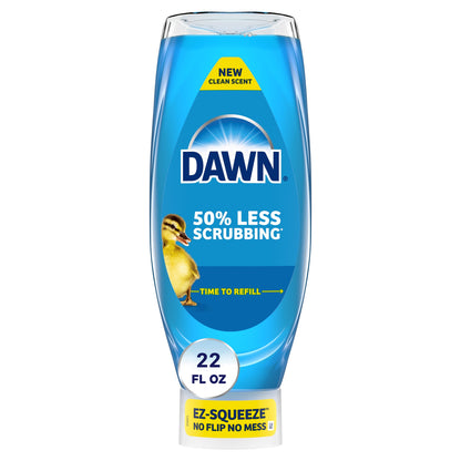 Dawn Ultra Ez-Squeeze Dish Soap Liquid, Dishwashing Liquid, Grease Removal, Original, 22Oz