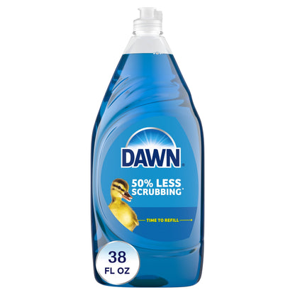 Dawn Ultra Dish Soap Liquid, Dishwashing Liquid, Grease Removal, Original, 38Oz