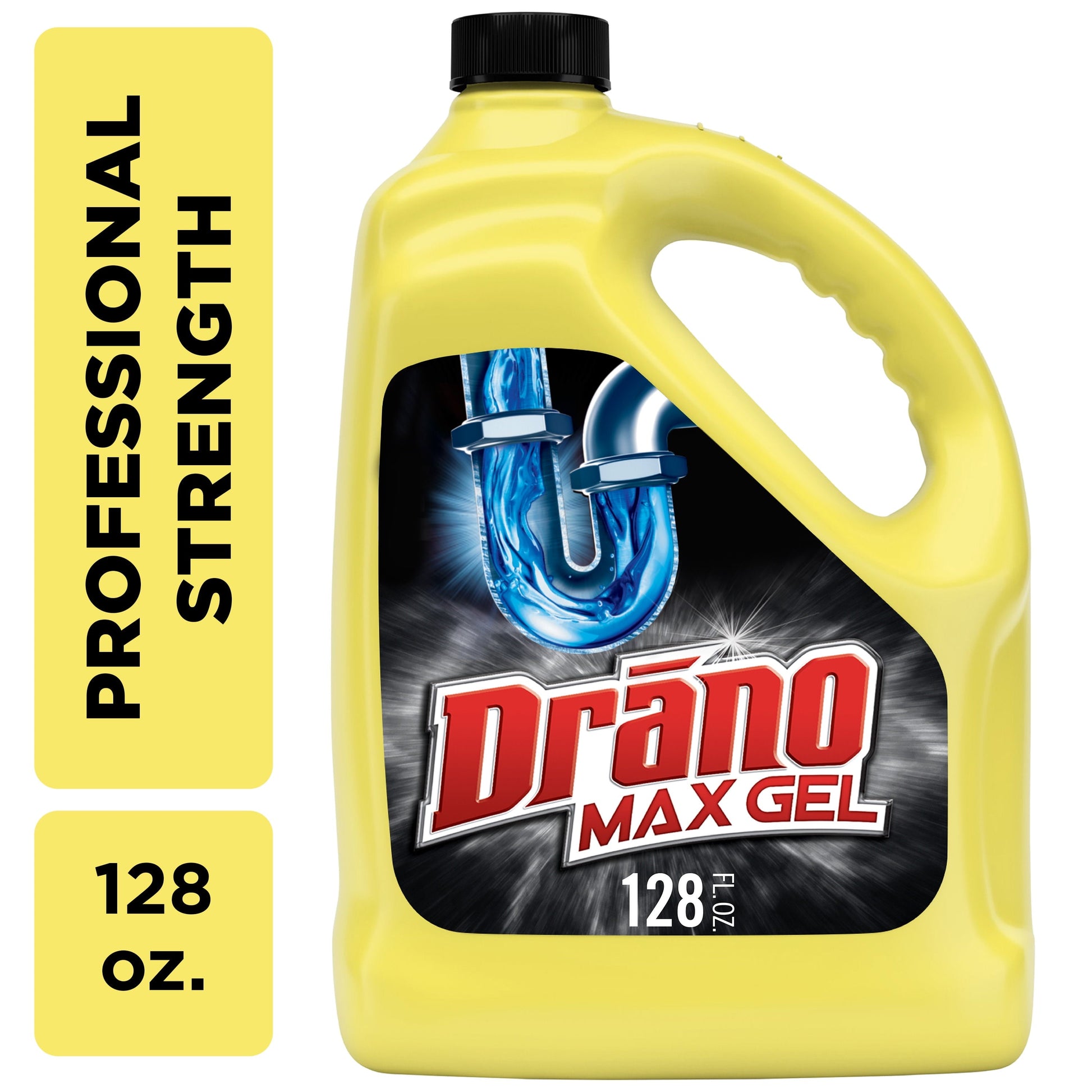 Drano Max Gel Drain & Clog Remover, Professional Strength Line, 128 Oz