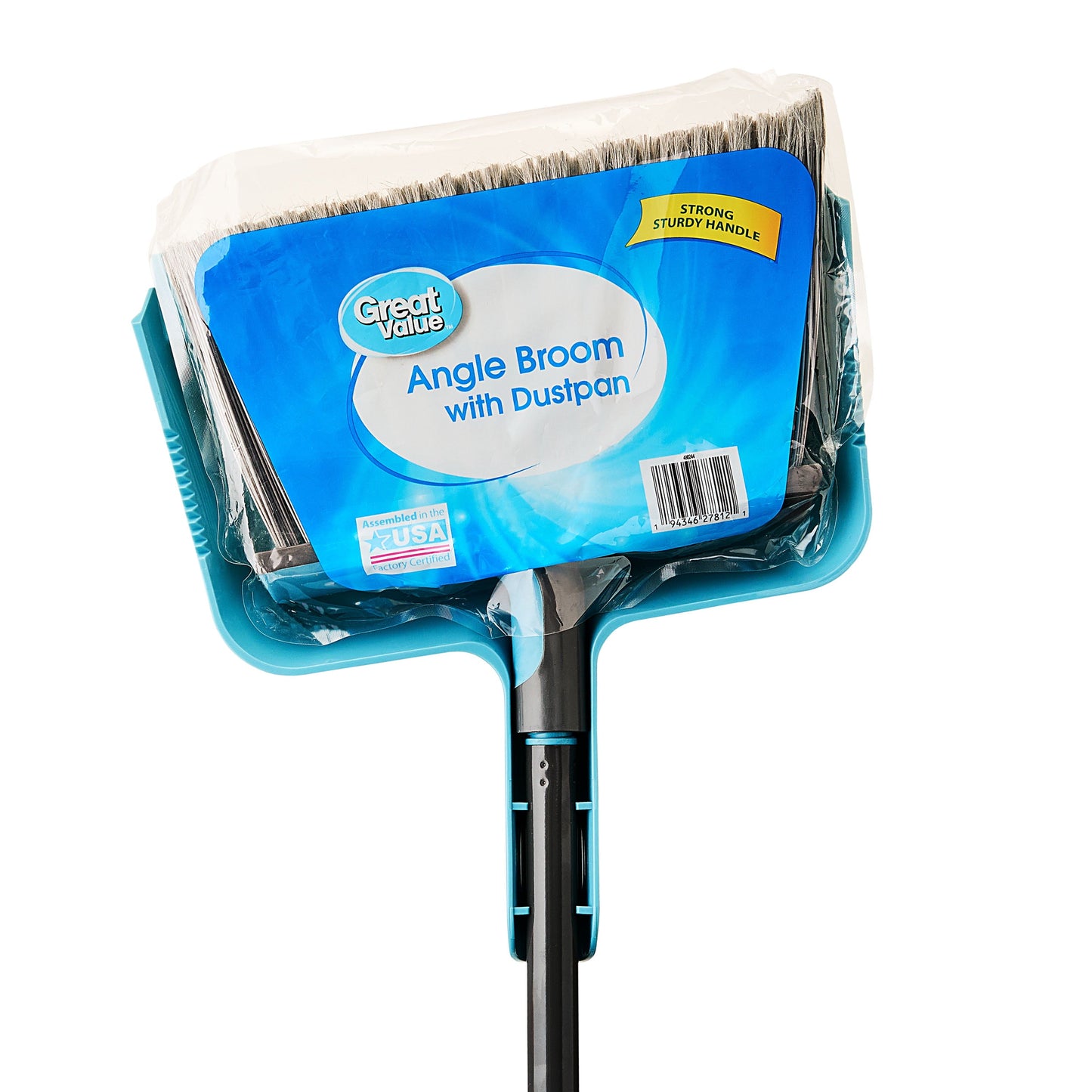 Great Value Angle Broom with Dustpan