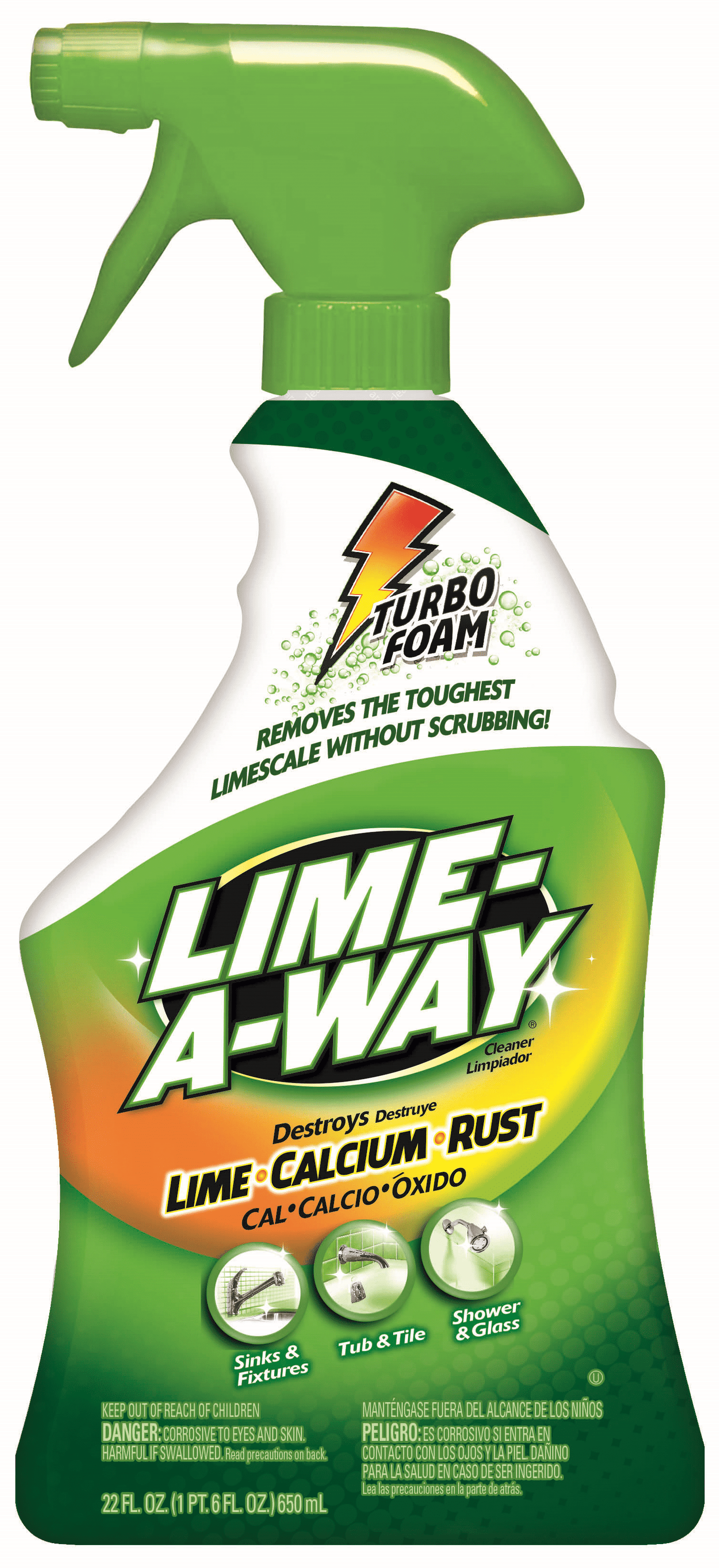 Lime-A-Way, New, Bathroom Cleaner, 22Oz, Plastic Bottle, Removes Lime Calcium Rust