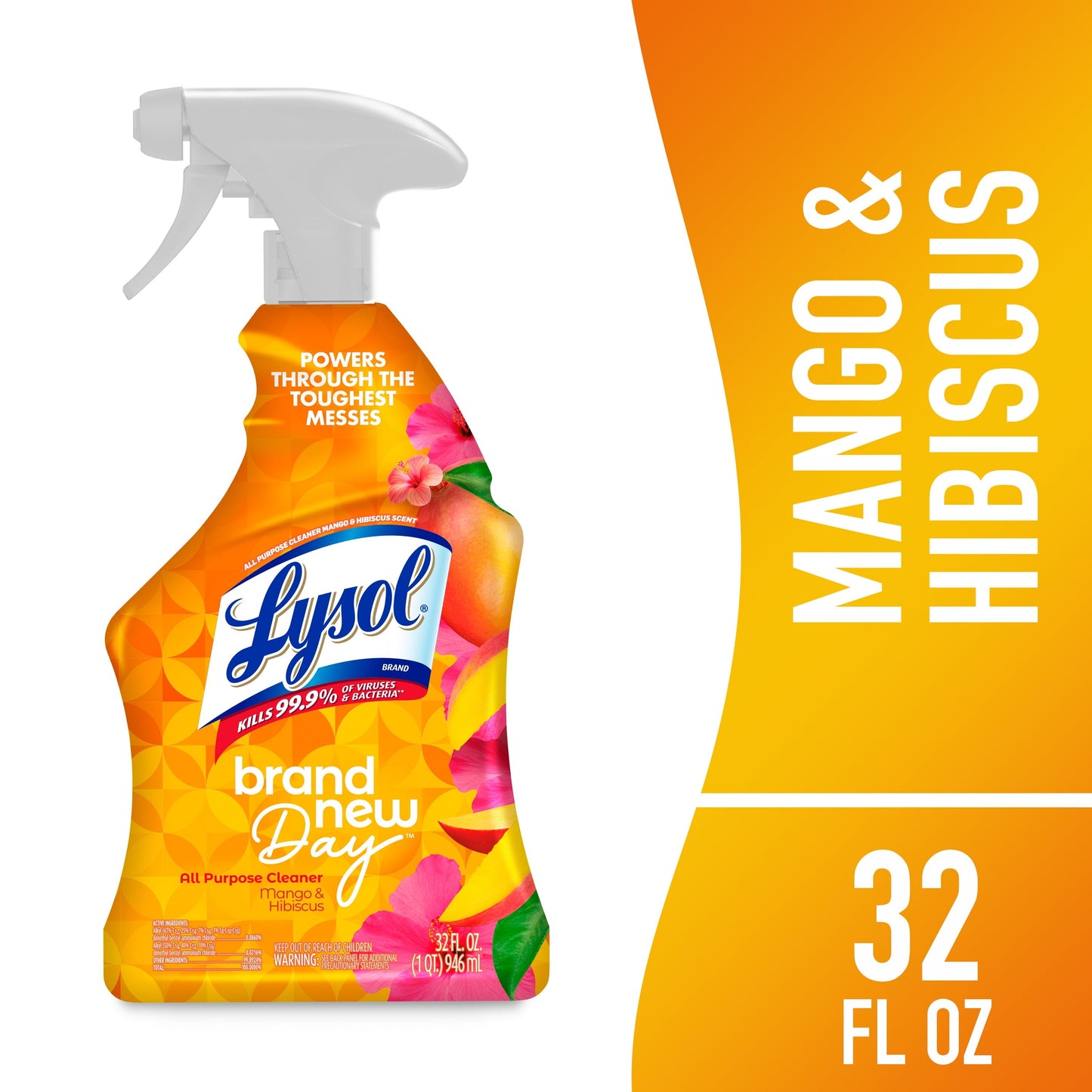 Lysol® Brand New Day All Purpose Cleaner 32Oz, Mango & Hibiscus, Deep Clean