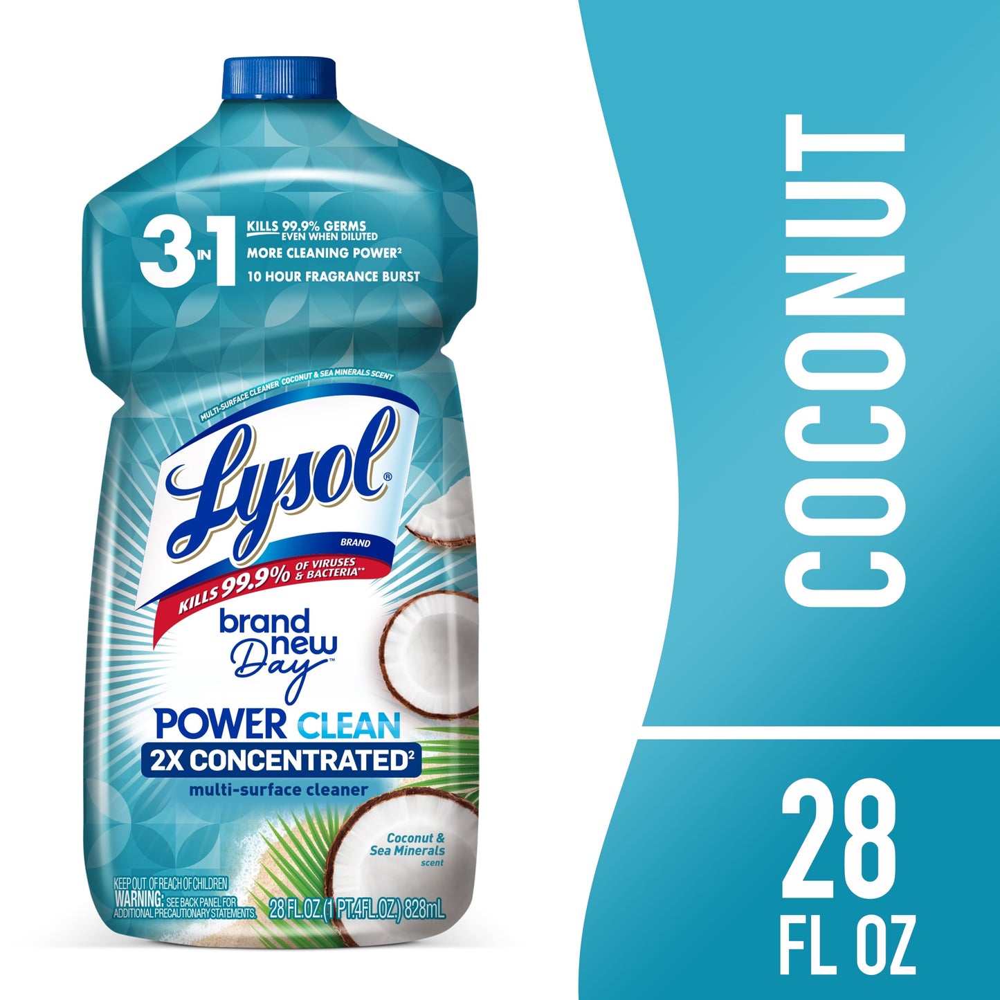 Lysol® Multi-Surface Cleaner - Pourable Brand New Day™ Coconut & Sea Minerals 9/28 Oz.