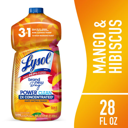 Lysol® Multi-Surface Cleaner - Pourable Brand New Day™ Mango & Hibiscus 9/28 Oz.