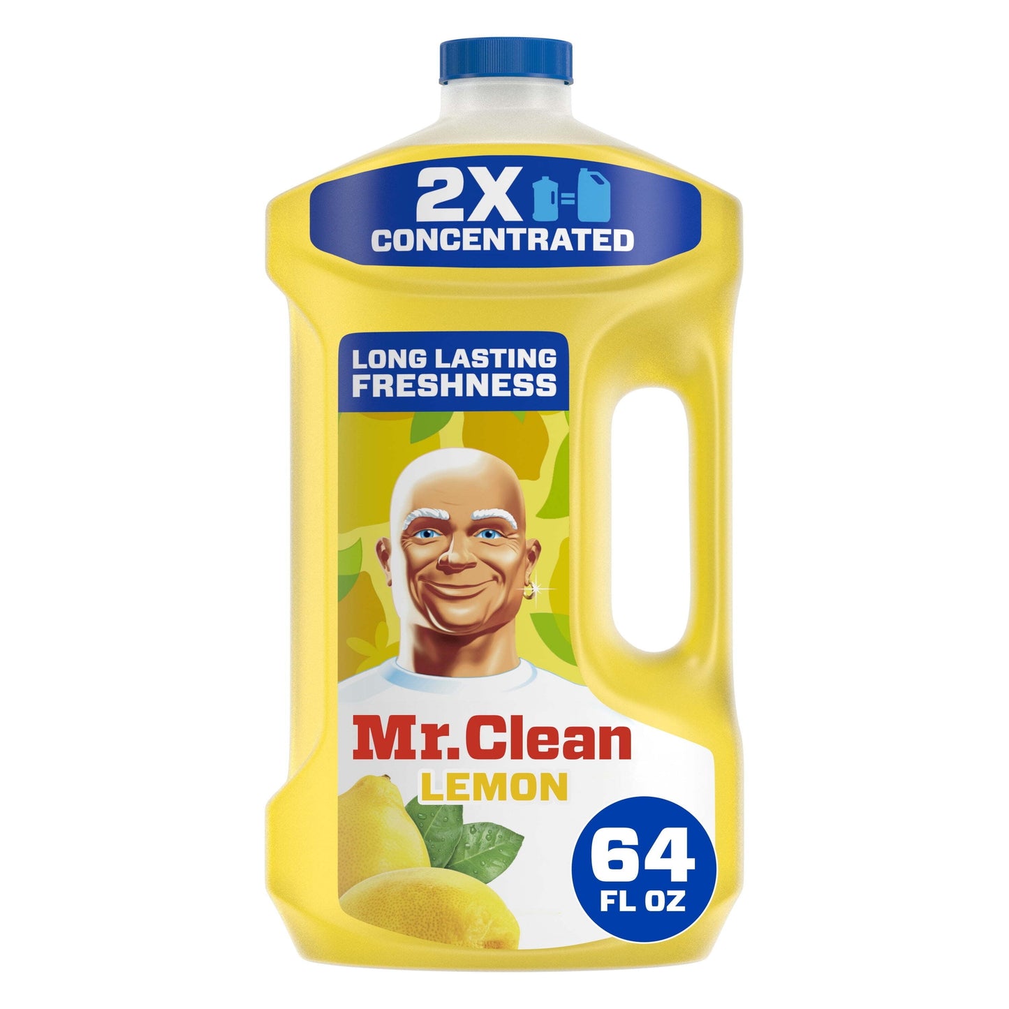 Mr. Clean 2X Concentrated Multi Surface, All Purpose Cleaner with Lemon Scent, 64 Fl Oz