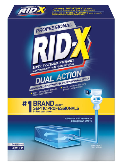 RID-X Professional Septic Treatment, 2 Month Supply of Powder, 19.6Oz