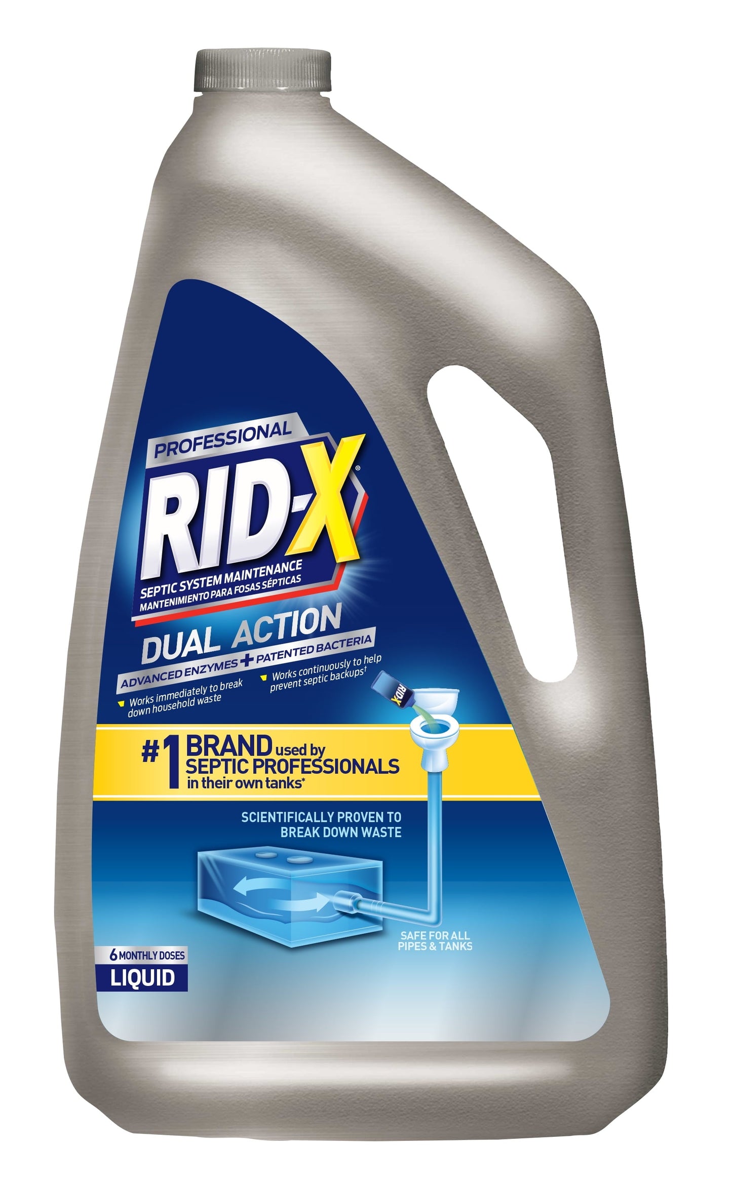 RID-X Professional Septic Treatment, 6 Month Supply of Liquid, 48Oz