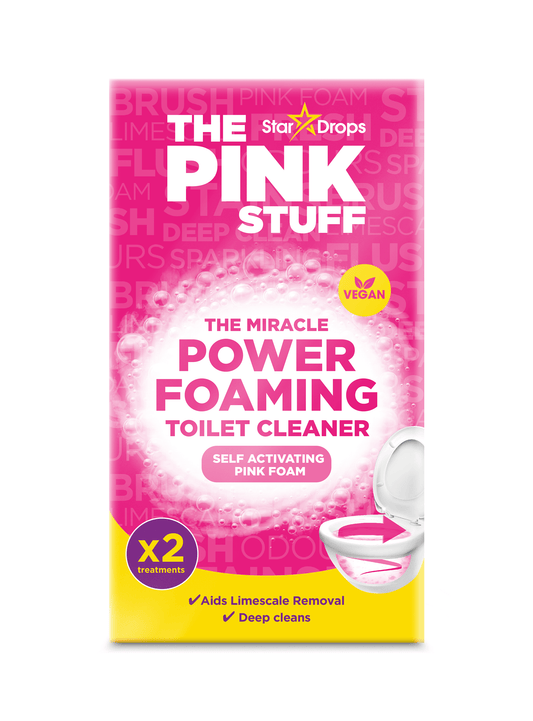 The Pink Stuff, Foaming Powder for Toilets, Bathroom Cleaner, 2 Treatments, 7 Oz