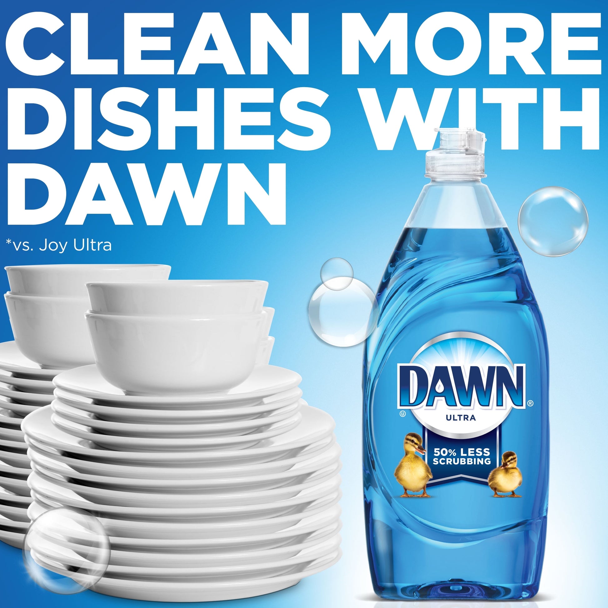 Dawn Ultra Dish Soap Liquid, Dishwashing Liquid, Grease Removal, Original, 56Oz