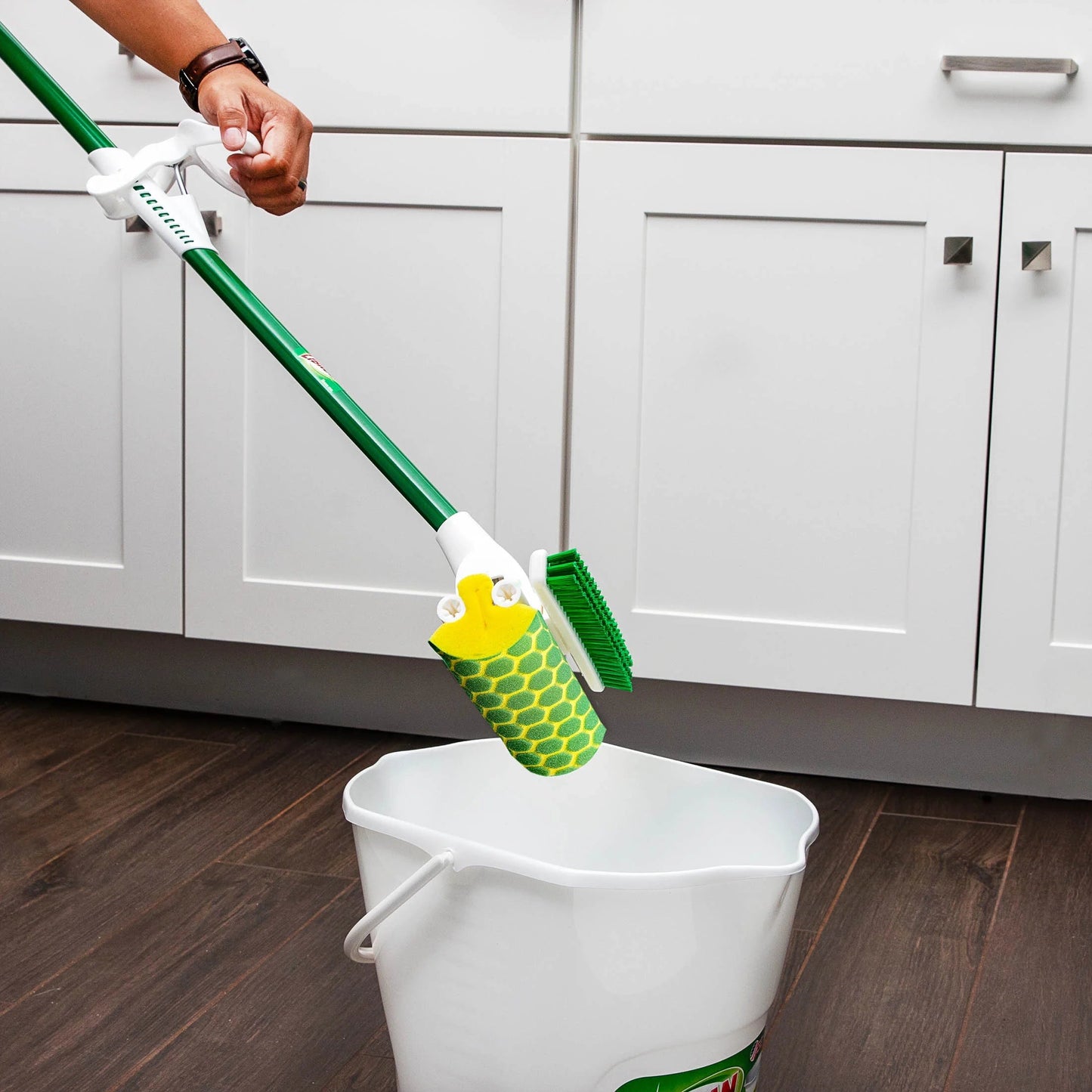 Libman Nitty Gritty Roller Mop with Scrub Brush