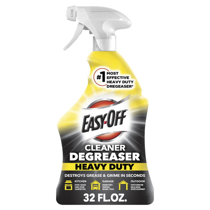 Easy-Off Cleaner Degreaser - Ready-To-Use Spray - 32 Fl Oz (1 Quart) - 1 Each - Clear | Bundle of 2 Each