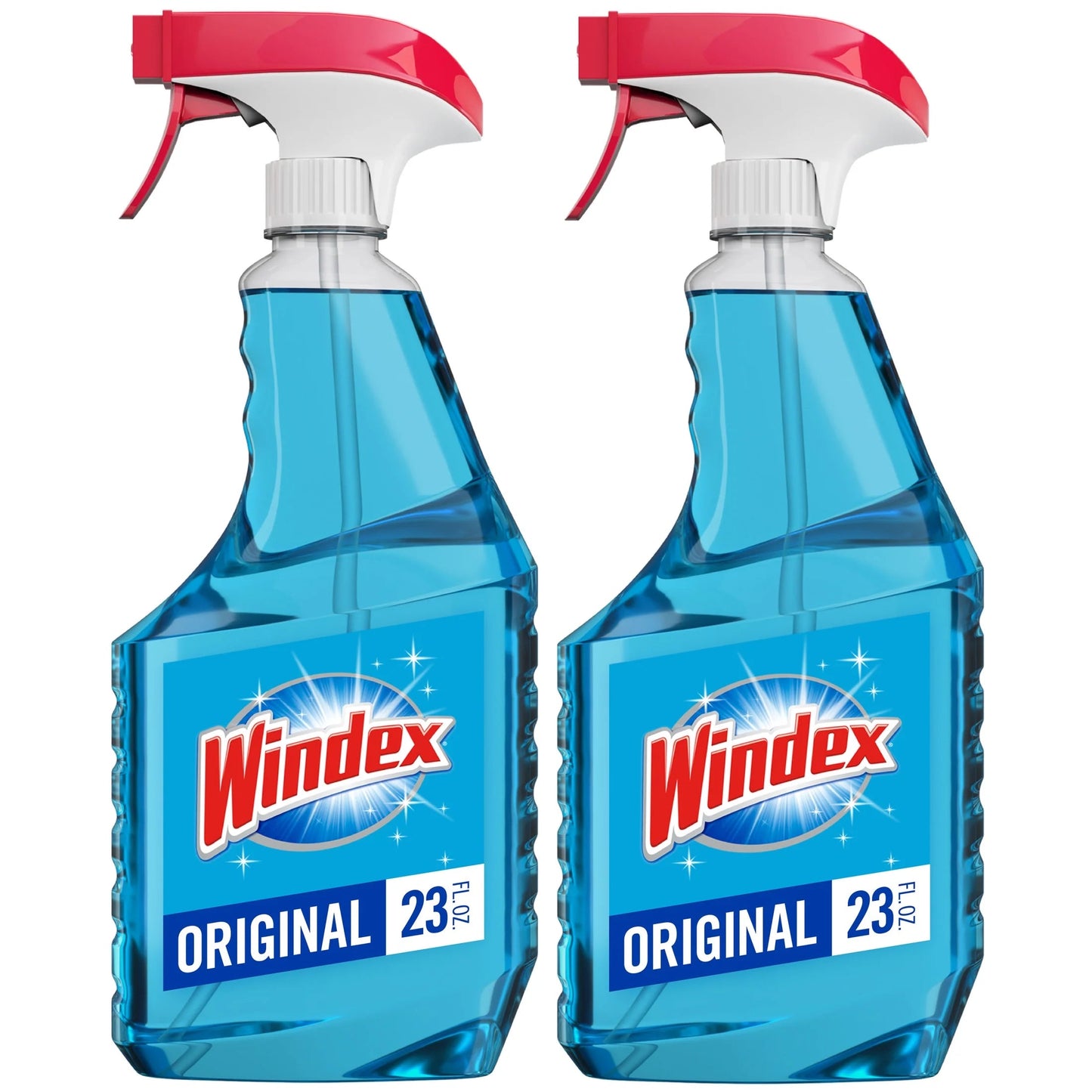 Windex Original Glass Cleaner, Streak-Free Window Cleaner Spray, 23 Fl Oz, 2 Count