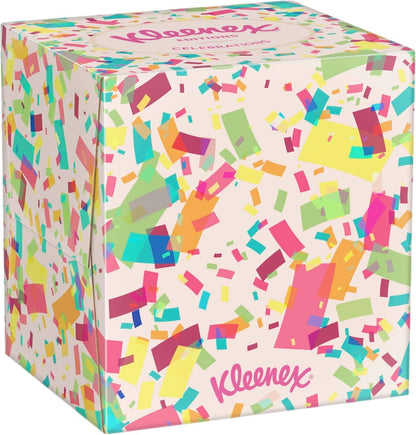 Kleenex Limited Edition Design Tissue Cubes - 12 Cube Facial Tissue Boxes, Designed to Look Beautiful in the Home