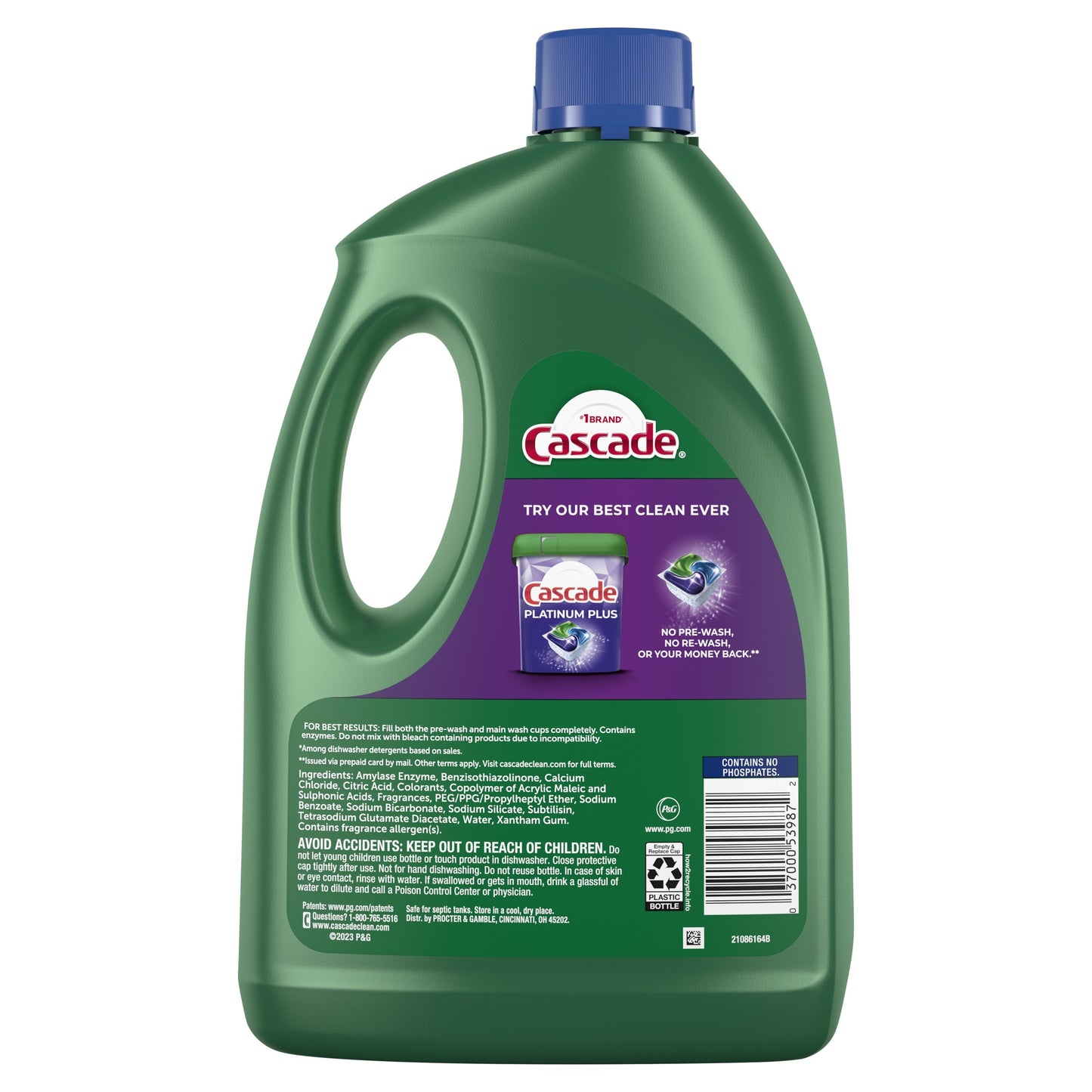 Cascade Complete Dishwasher Detergent Liquid Gel, Dish Detergent, Dish Soap, Fresh, 120 Fl Oz