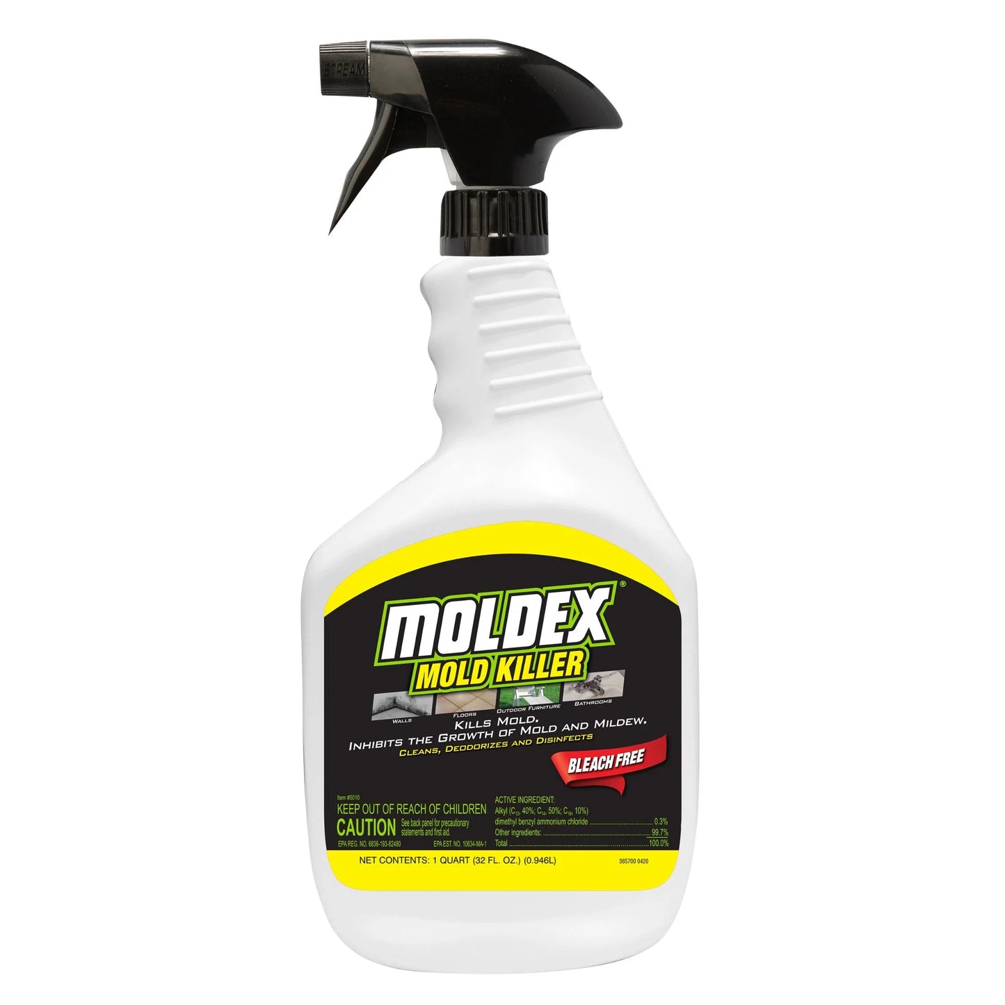 Moldex Mold & Mildew Killer-5010, 32 Oz Spray Bottle