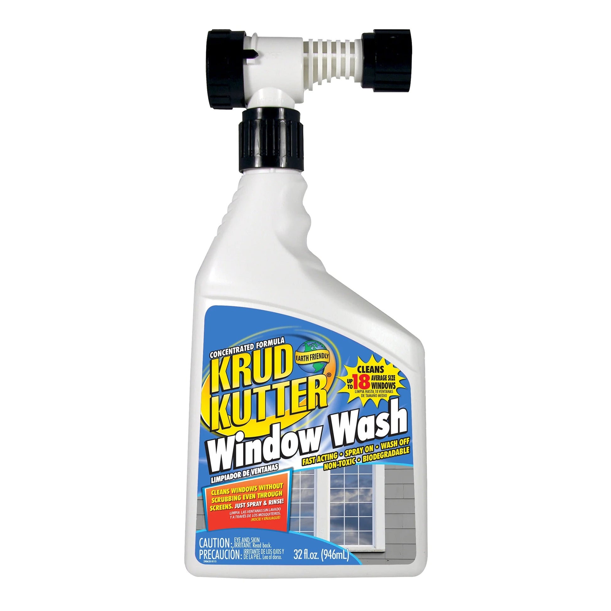 Krud Kutter Hose End Window Wash Cleaner Liquid Concentrate-Ww32H4, 32 Oz Bottle