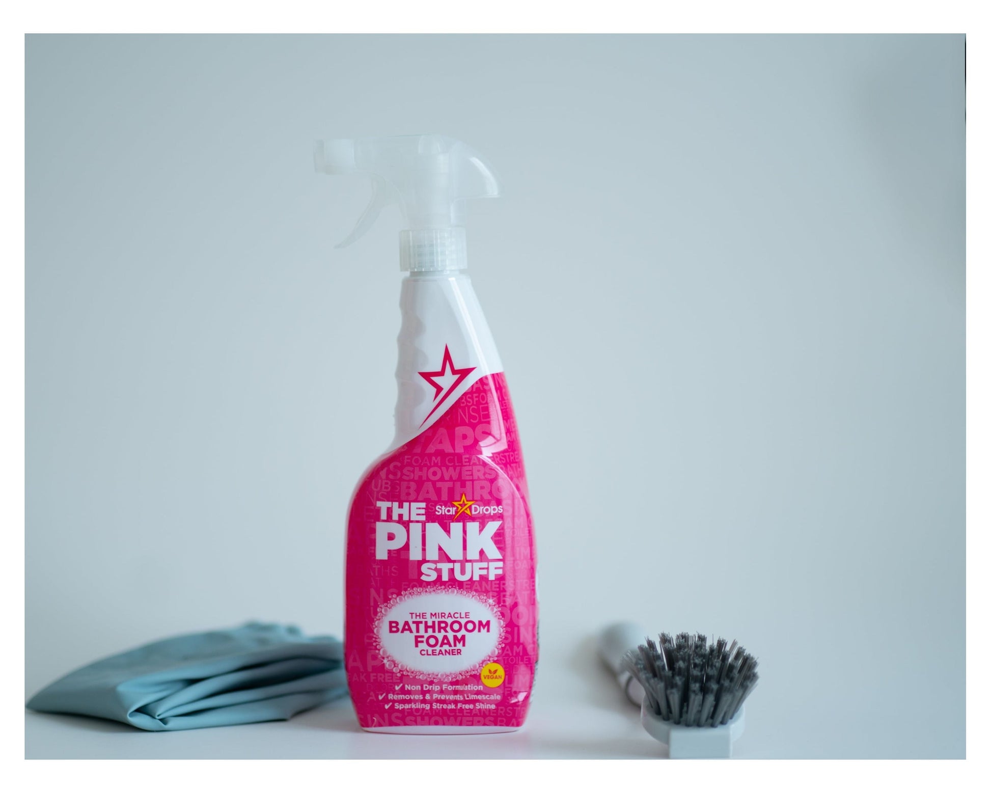 The Pink Stuff, Bathroom Foam Spray, All Purpose Cleaner, Rhubarb Scent, 25.36 Oz.