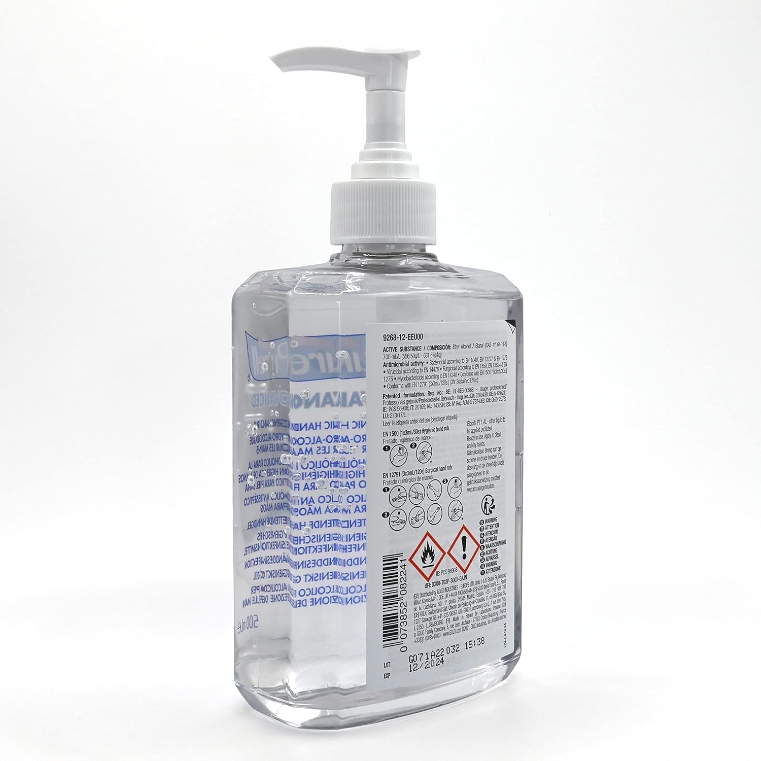 PURELL ADVANCED HAND SANITISER GEL 500Ml, Pump Bottle. Hand Sanitizer Gel Kill 99.99% of Most Common Germs. 70% Alcohol Formulation with Moisturisers. Exceptional Antimicrobial Efficacy