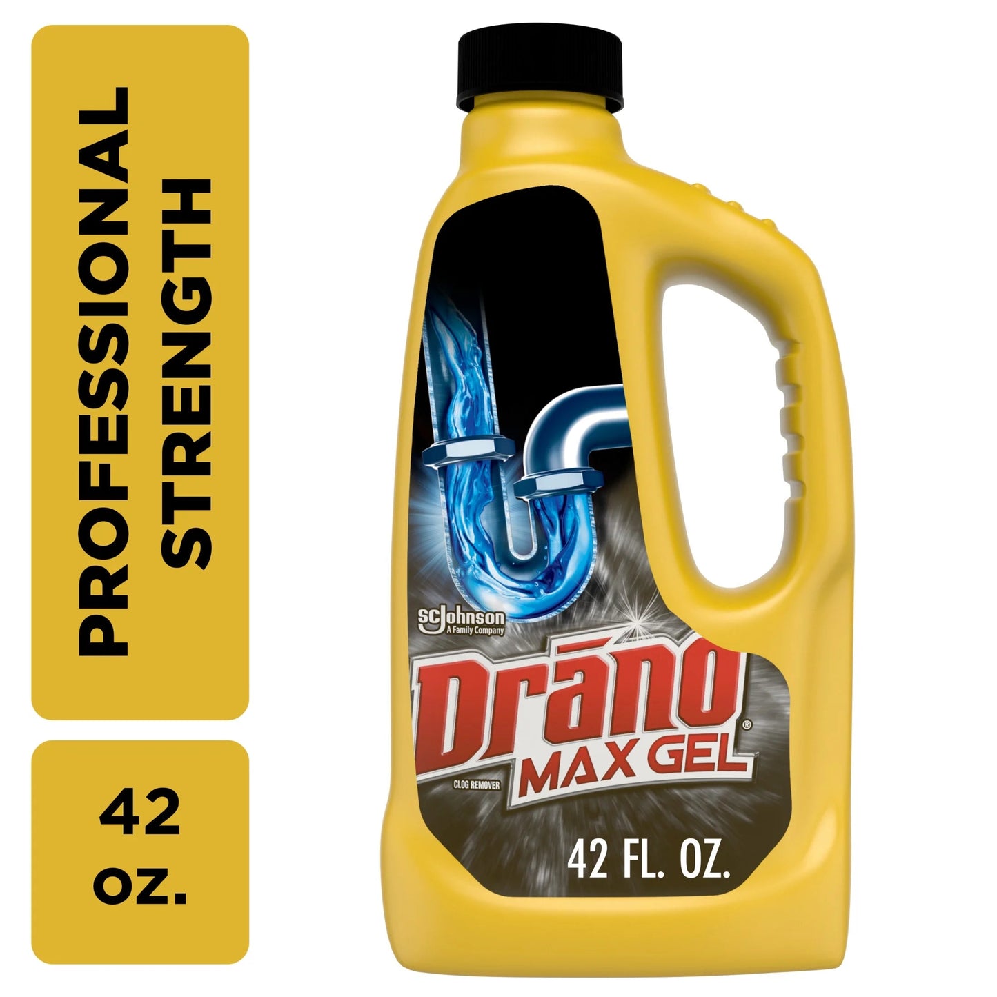 Drano Max Gel Drain & Clog Remover, Professional Strength, 42 Oz