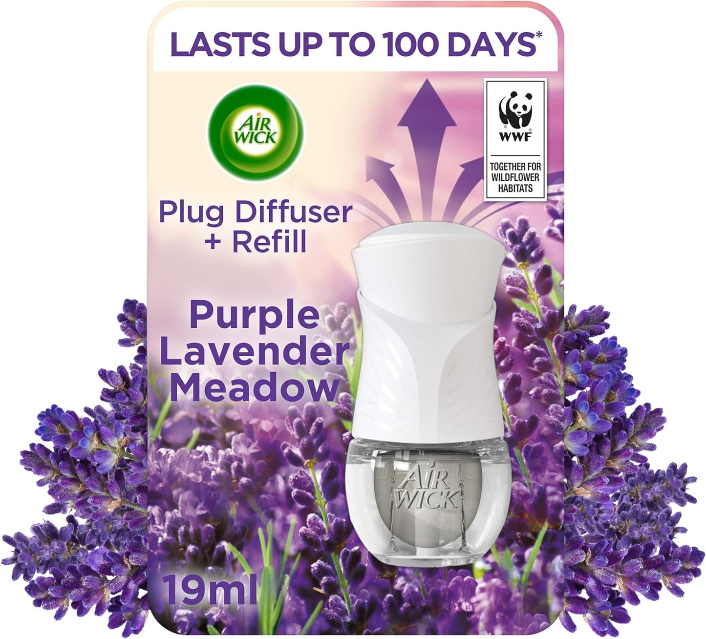 Air Wick Plug in Diffuser Kit, Fresh Cotton, 1 Device & 1 Refill (19Ml), Long Lasting Fragrance, Lasts up to 100 Days, Plug in Air Freshener