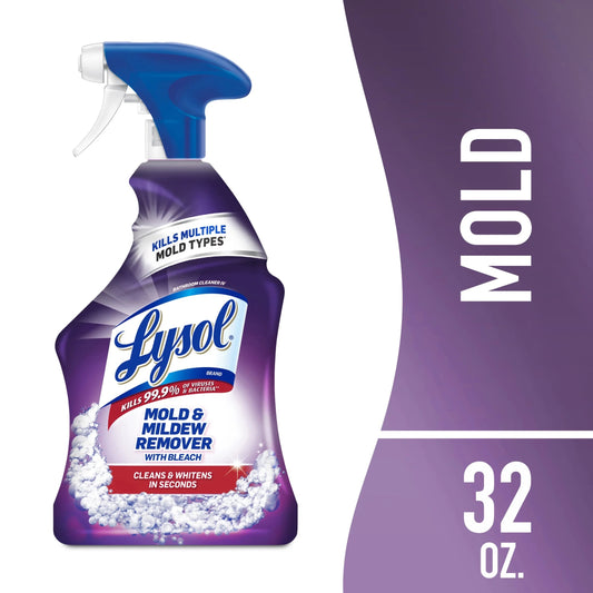 Lysol, Mold & Mildew Foamer with Bleach, Removes Stains, Spray Bottle, 32Oz