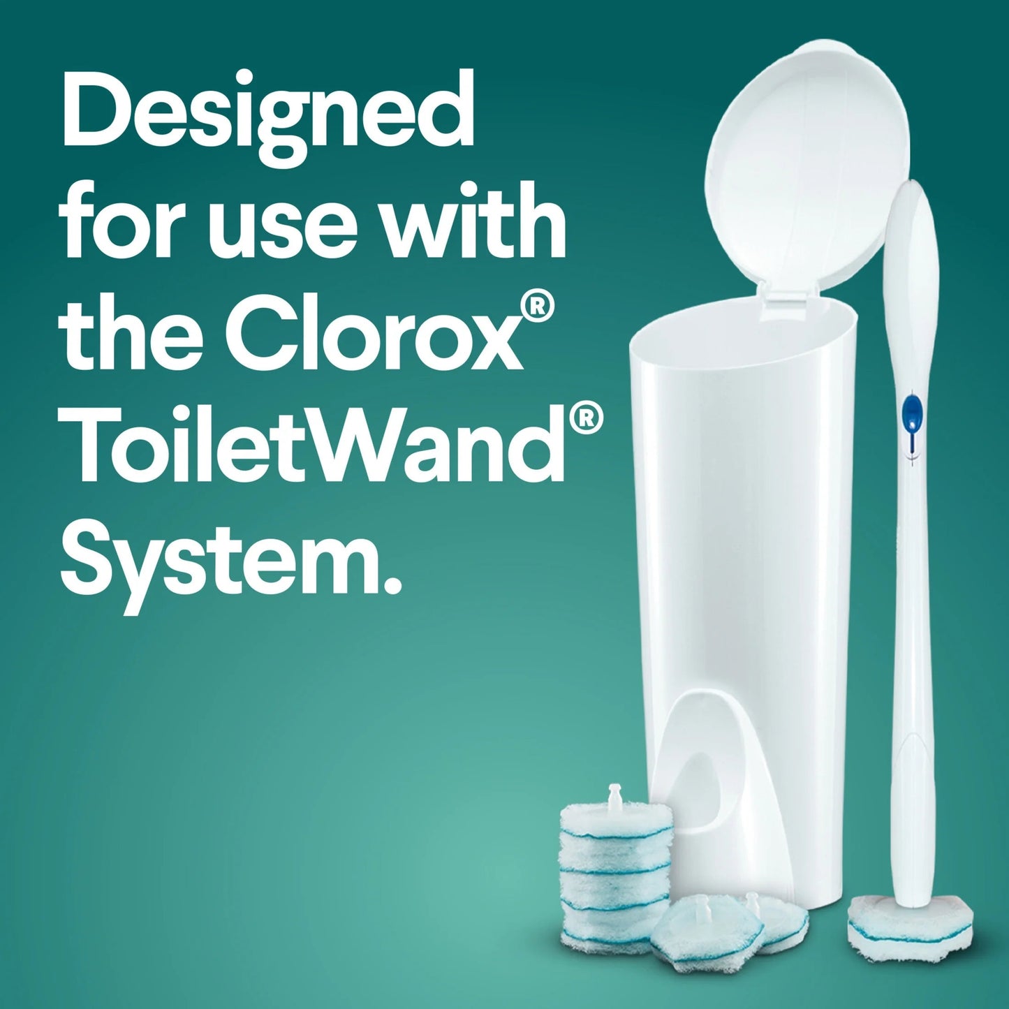 Clorox Toiletwand Disinfecting Refills, Disposable Wand Heads - Rainforest Rush - 20 Ct