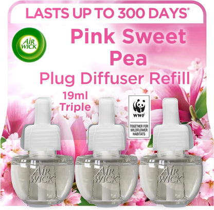 Air Wick Plug in Diffuser Kit, Fresh Cotton, 1 Device & 1 Refill (19Ml), Long Lasting Fragrance, Lasts up to 100 Days, Plug in Air Freshener