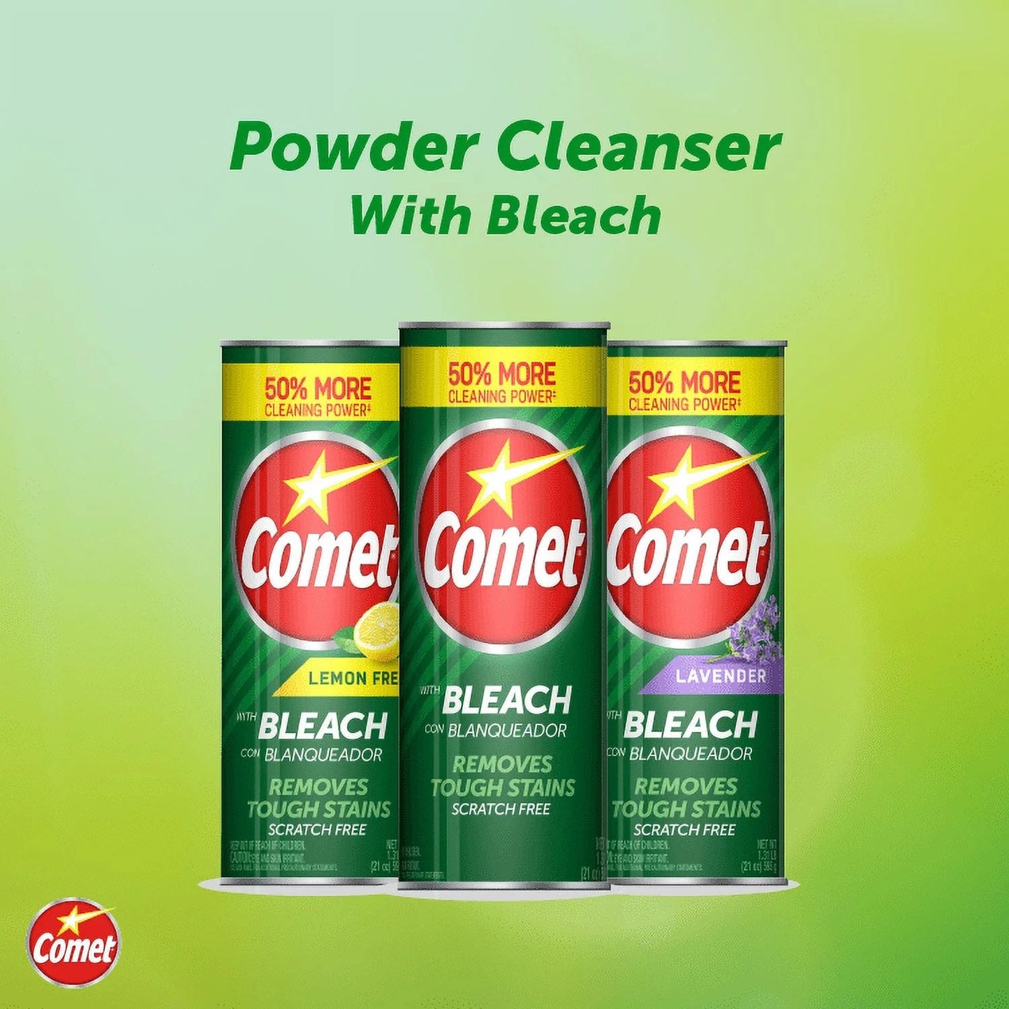 Comet® Lemon Fresh with Bleach Cleaner, 21Oz