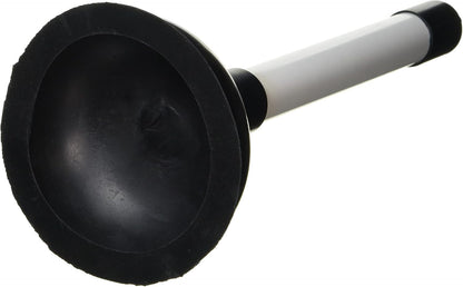 Merriway BH01938 100Mm (4 Inch) Sink Plunger with 225Mm (9 Inch) Plastic Handle Diameter, White/Black