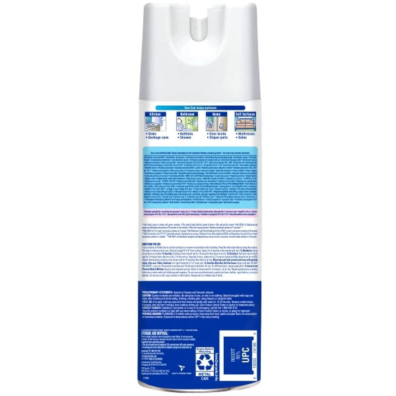 Lysol Disinfectant Spray, Sanitizing and Antibacterial Spray, for Disinfecting and Deodorizing, Crisp Linen, 12.5 Fl. Oz