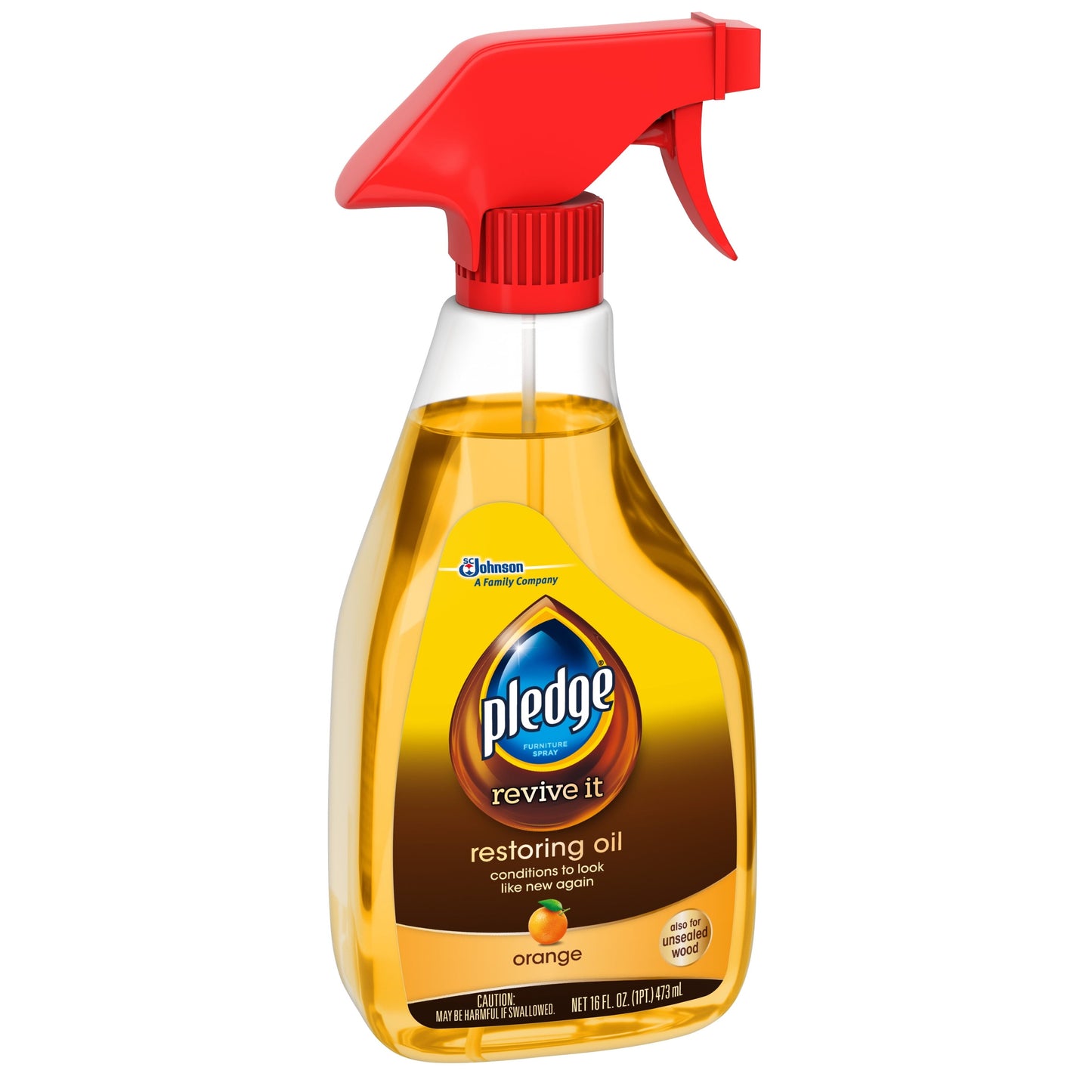 Pledge Restore & Shine Furniture Spray Cleaner with Orange Oil Polish, 16 Oz.