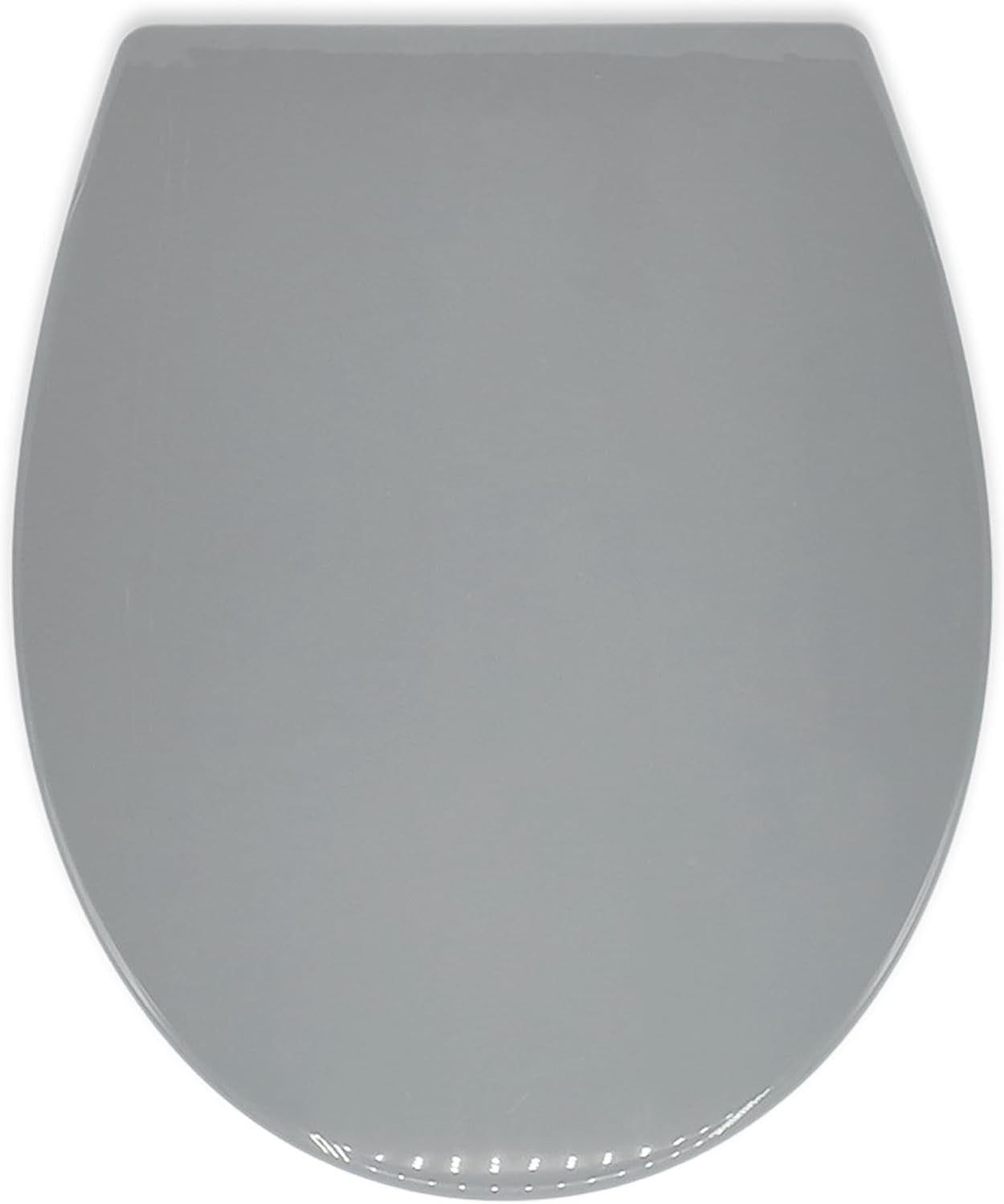 AQUALONA® Premium Thermoplastic Toilet Seat - Soft Close Hard-Wearing Seat with One Button Hinge Release, O-Shaped - Easy to Clean and Install with Universal Fittings, (White - Oval Shaped)