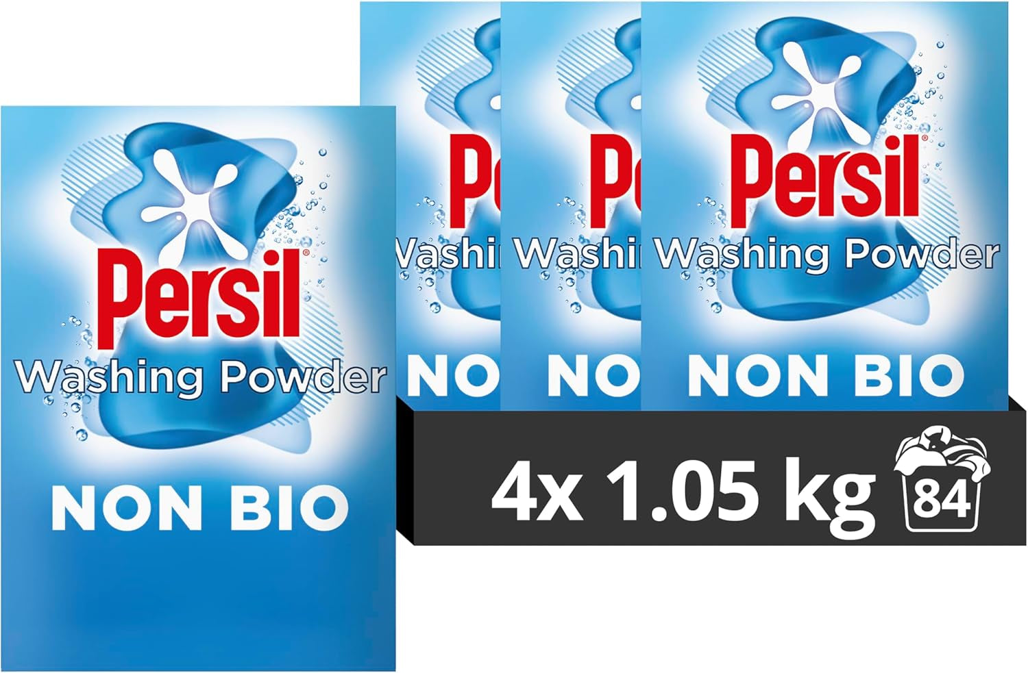 Persil Non Bio Washing Powder XXL Family Pack Gentle Next to Sensitive Skin for Outstanding Stain Removal in Cold Washes 77 Washes (3.85 Kg)