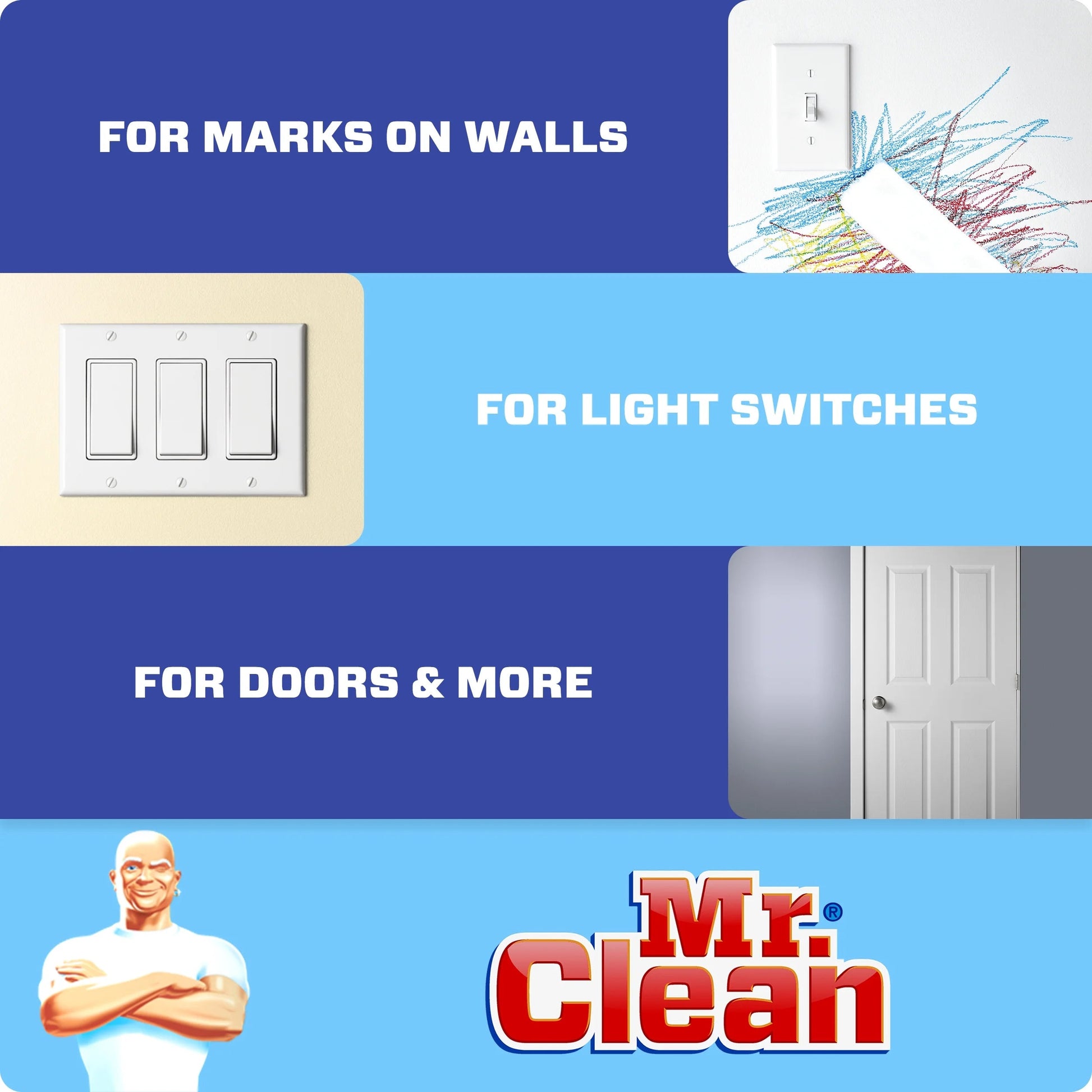 Mr. Clean Magic Eraser Original, Cleaning Pads with Durafoam, 6 Ct