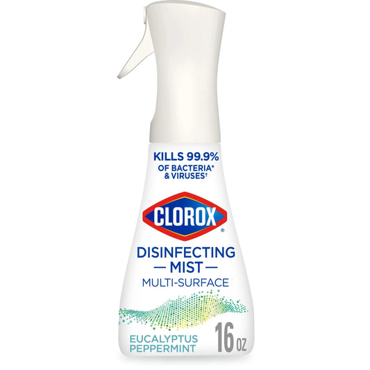 Clorox Disinfectant Mist, Multi-Surface Spray, Eucalyptus Peppermint, 16 Fl Oz