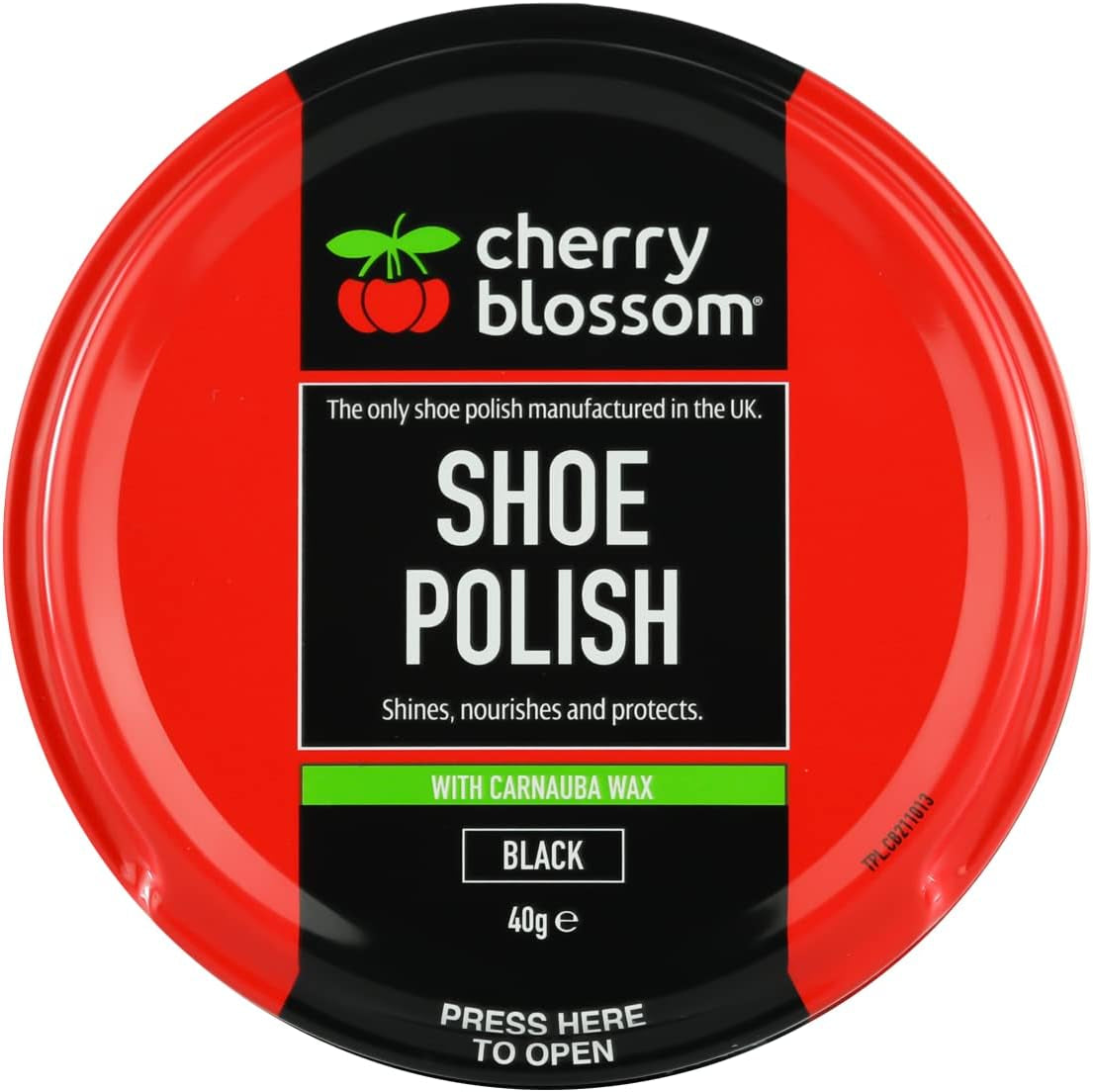 Cherry Blossom Black Shoe Polish, 40G