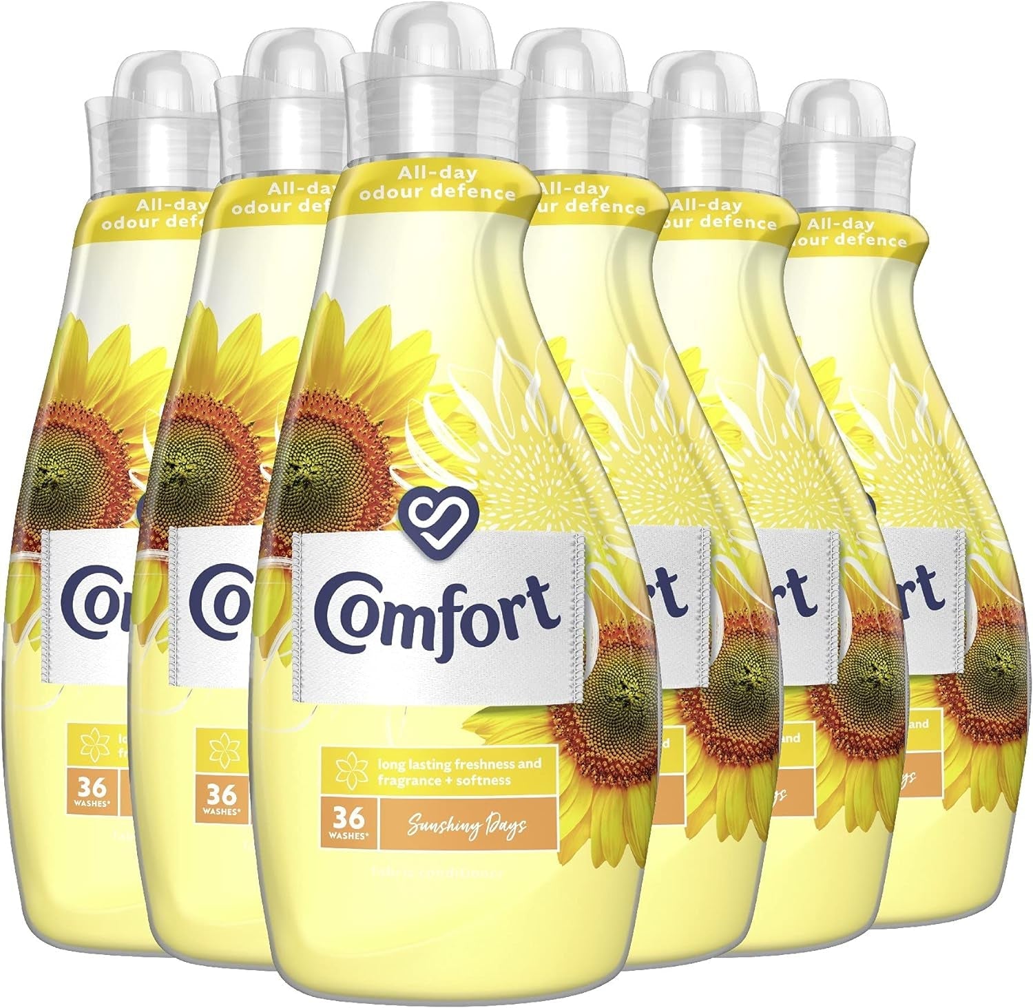 Comfort Sunshiny Days Fabric Conditioner with Stay Fresh Technology for 100 Days of Freshness + Fragrance* 160 Wash 4800Ml, Pack of 1