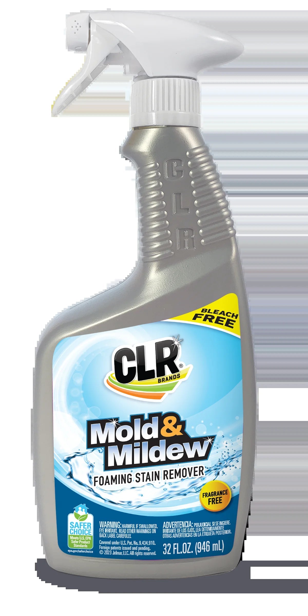 CLR Bleach-Free Mold & Mildew Foaming Action Stain Remover, 32 FL Oz. Spray Bottle