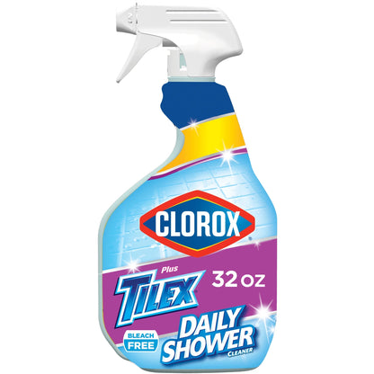 Clorox plus Tilex Daily Shower Cleaner and Bathroom Spray, 32 Fl Oz