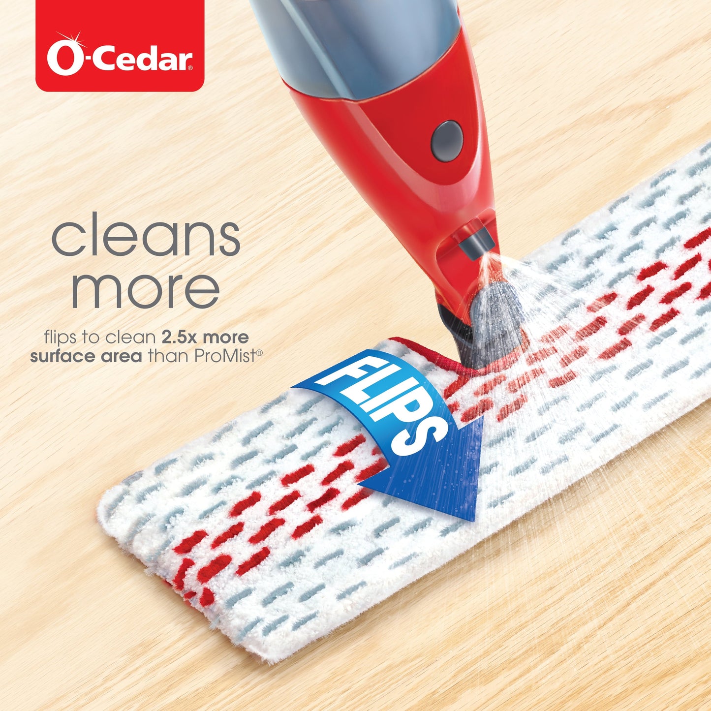 O-Cedar Promist® MAX Microfiber Spray Mop, Reusable and Machine Washable Mop Pad