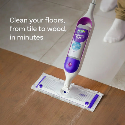 Swiffer Power Mop Refill Solution, Tile, Vinyl, Laminate, Wood, Floor Cleaner, Lavender, 50.6Oz