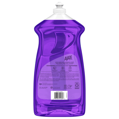 Ajax Ultra Liquid Dish Soap with Fabuloso, Lavender Scent, Deep Cleaning Action, 52 Fluid Ounce