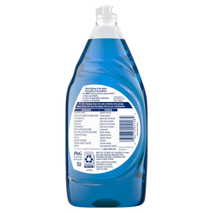 Dawn Ultra Dish Soap Liquid, Dishwashing Liquid, Grease Removal, Original, 38Oz