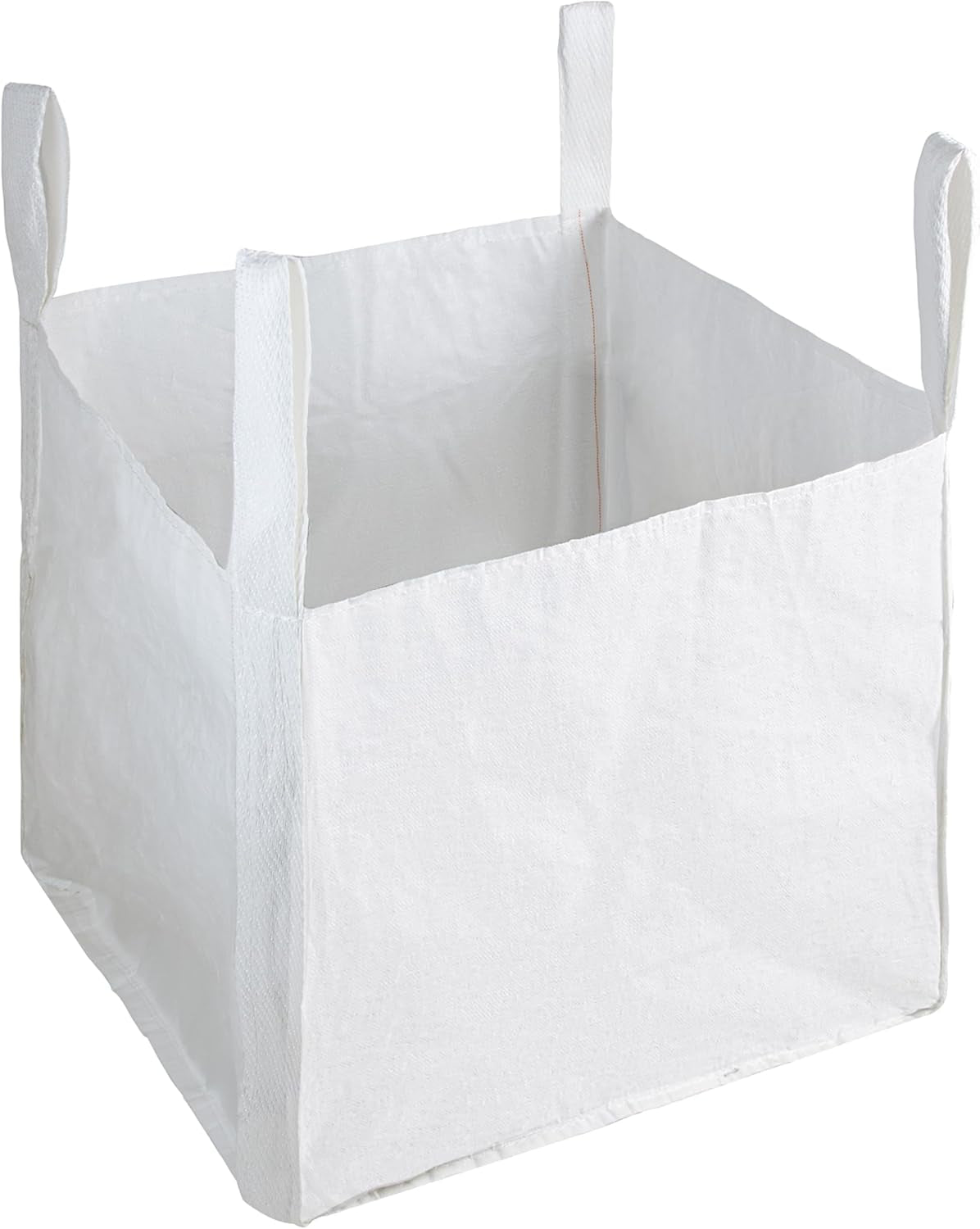 Deco Express Commercial Waste Bags 500L Heavy Duty Industrial Fabric FIBC Builders Bags with Handles, 1 or 1.5 Tonnes, White, 80 X 80 X 80 Cm (White 1T - 5 Pack)