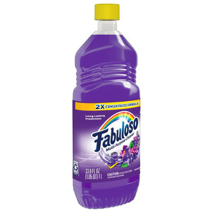 Fabuloso Multi Surface All Purpose Floor Cleaner, Lavender Scent, 33.8 Fl Oz