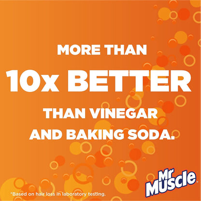 Mr Muscle Drain Unblocker, Sink & Drain Cleaner, Fast Acting Heavy Duty Gel Formula, Dissolves Clogs, Works 3X Better than Bleach, Safe for All Pipes, 500Ml