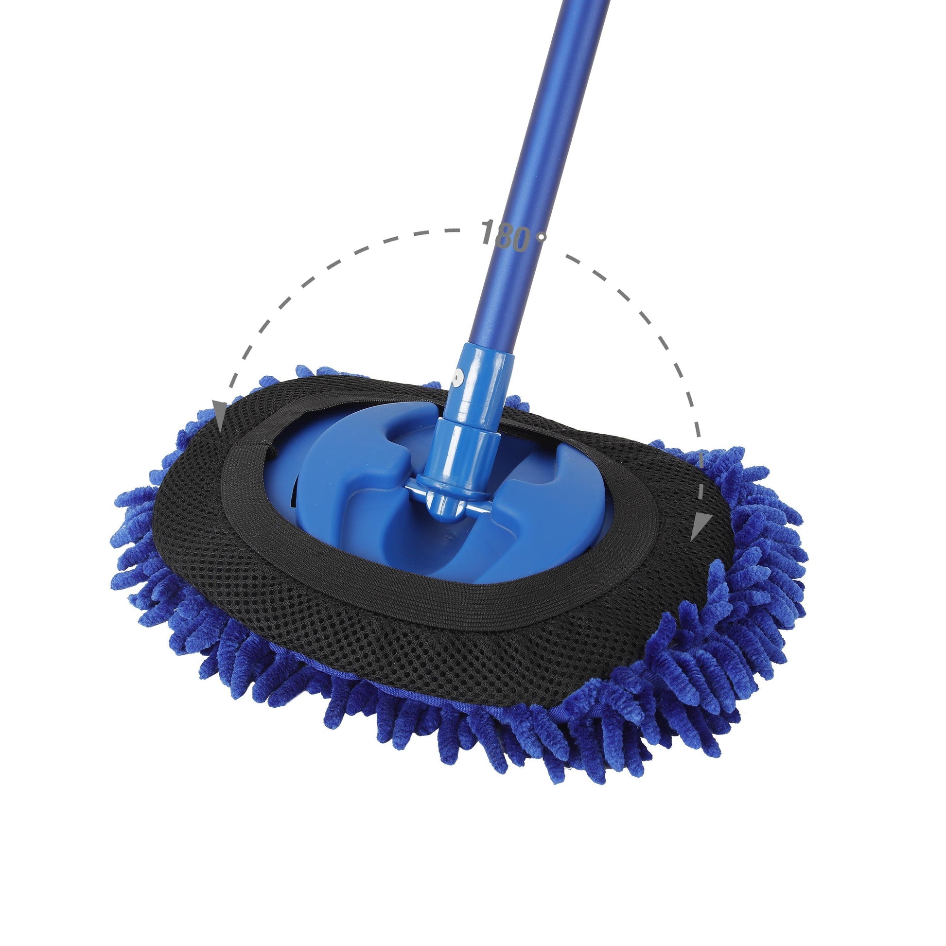 Auto Drive Microfiber Mop, Blue Aluminum Telescoping Handle