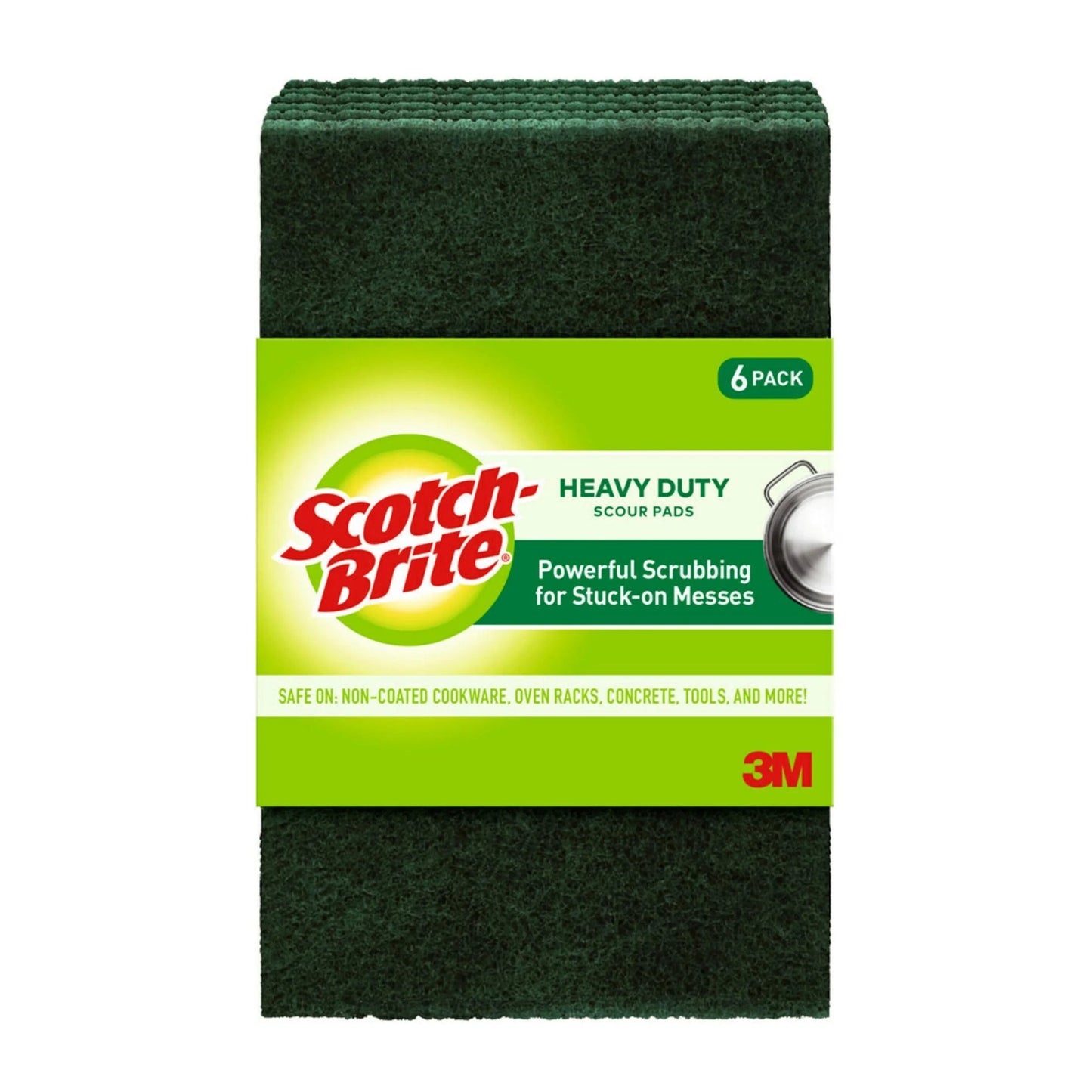 Scotch-Brite Heavy Duty Scour Pads, 6 Sponges Total